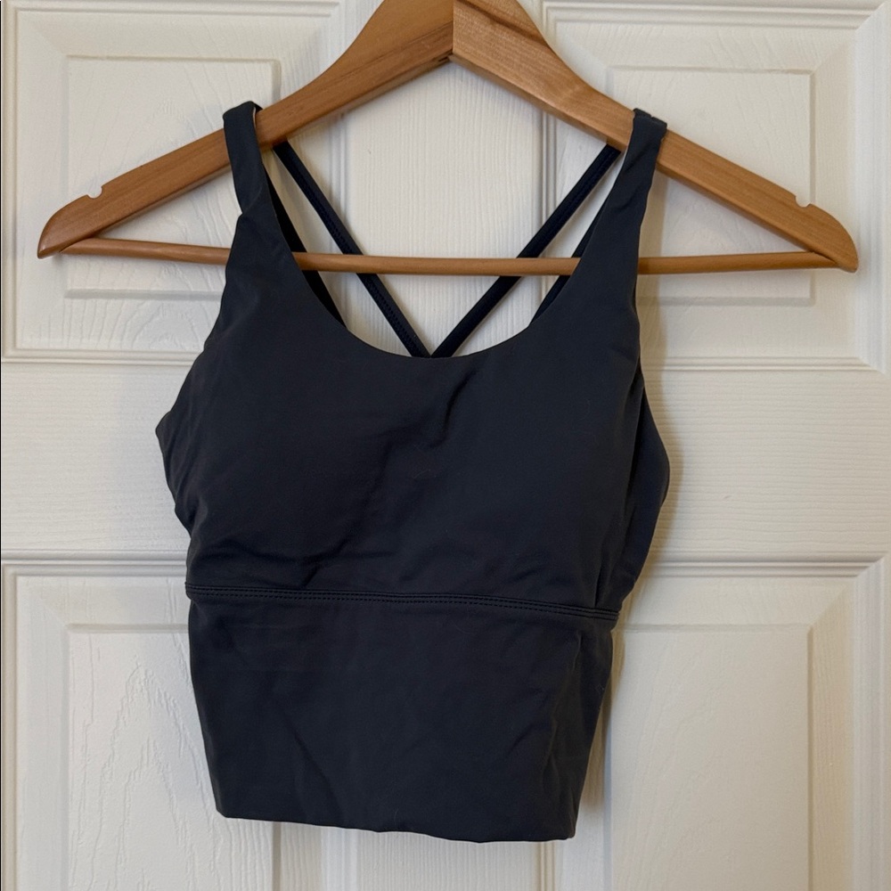 NVGTN Stone Grey Matrix Sports Bra